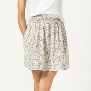 Lilla P Women's Size Small Stretch Waist 100% Cotton Lined Mini Skirt